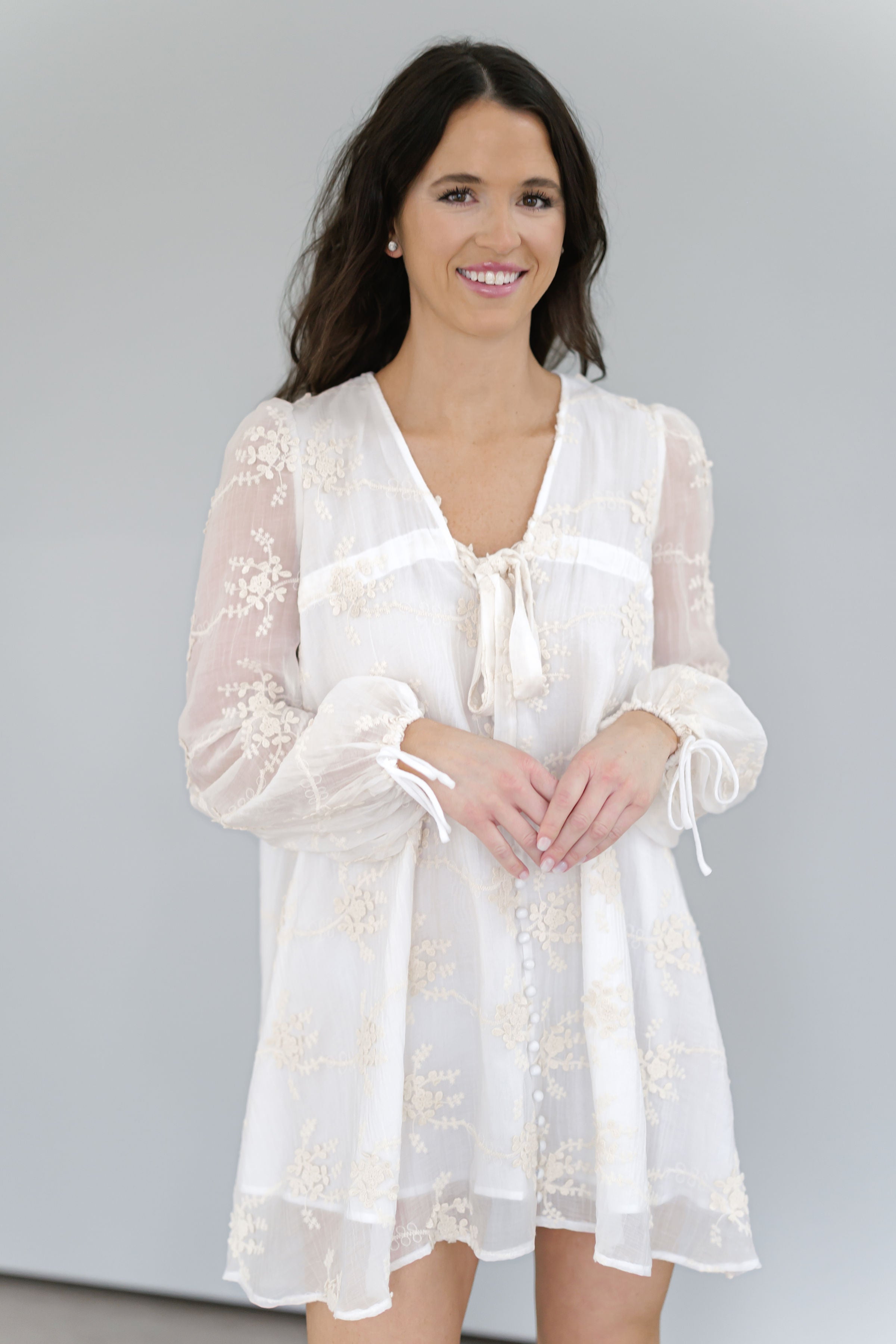 Maisy Dress - Ivory
