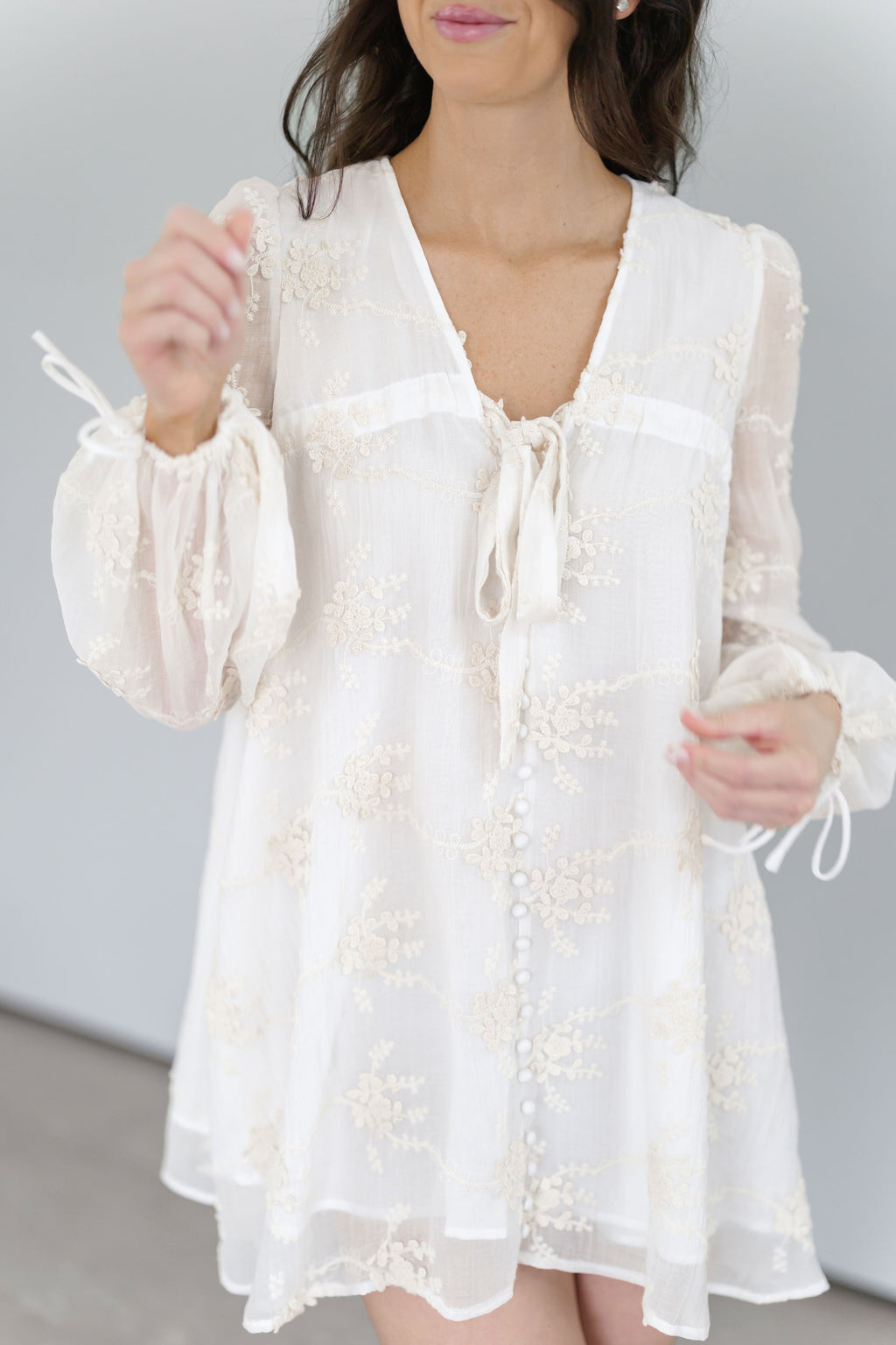 Maisy Dress - Ivory