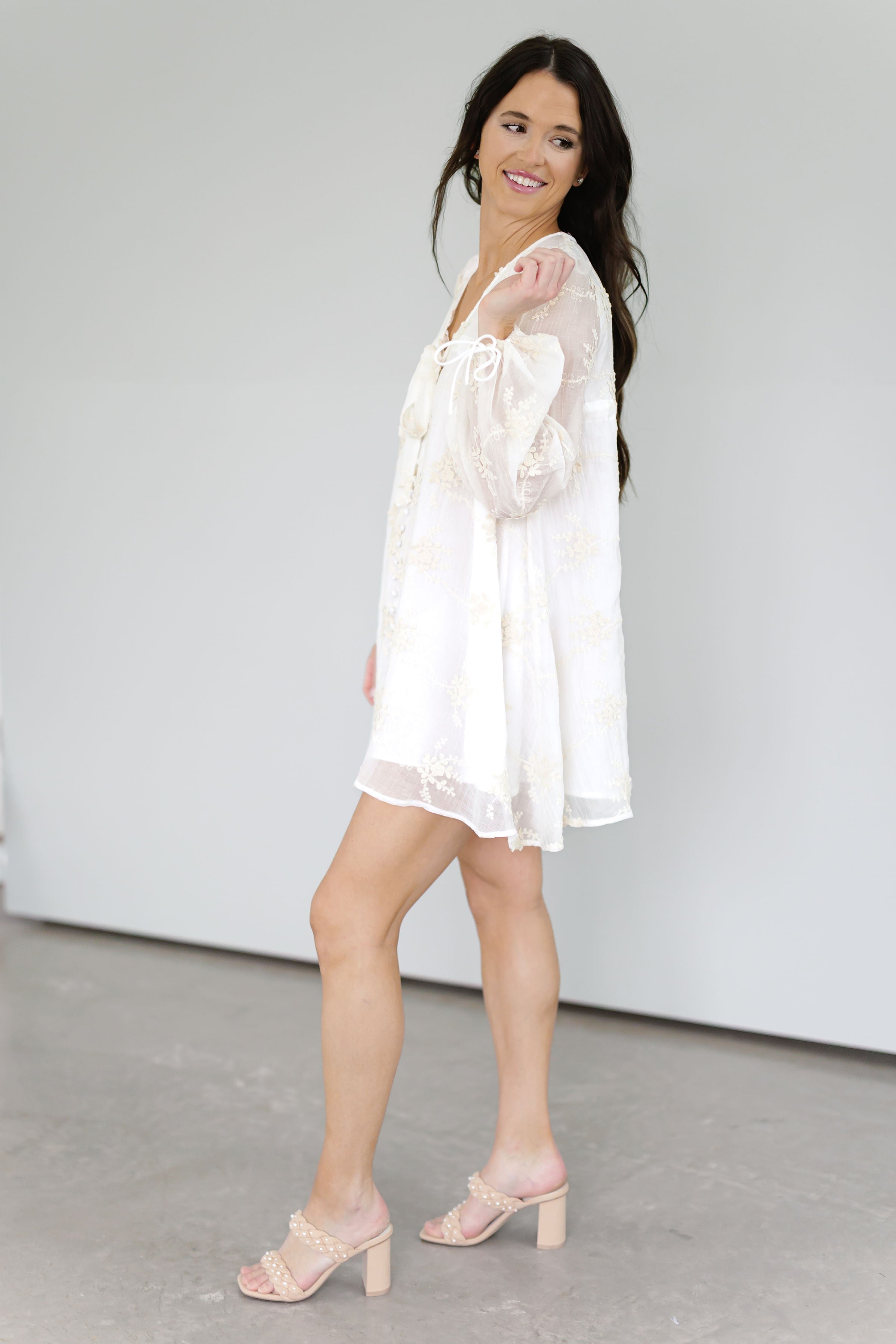 Maisy Dress - Ivory
