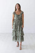 Stephanie Dress - Olive Combo