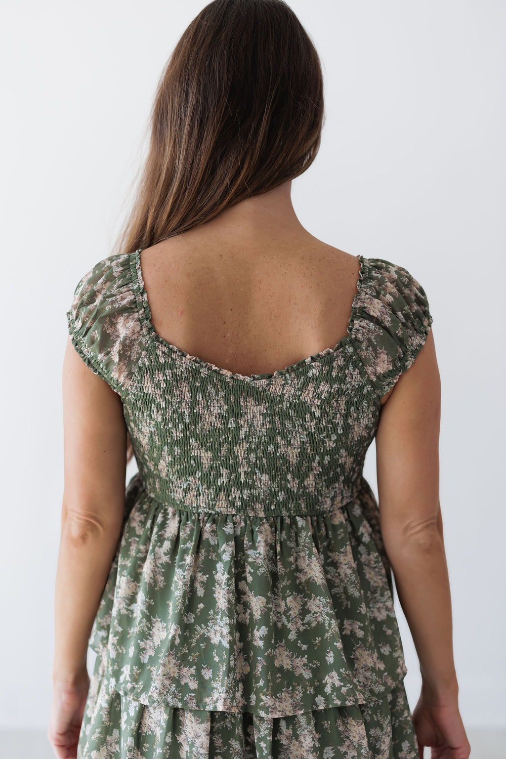 Stephanie Dress - Olive Combo